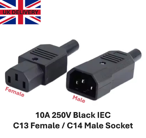 Rewireable iec c13 female - iec,
