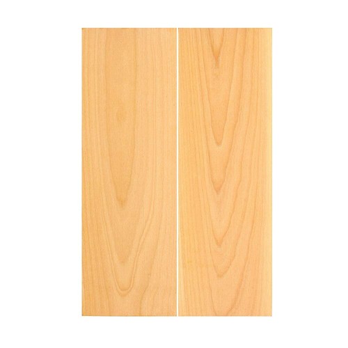 Bookmatched boxwood knife - bookmatched,