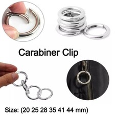 Round Carabiner Clip Push Gate
