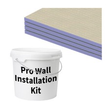 Elements Tile Backer Board Kit 12mm - 5.76m² Coverage, for Wet Rooms, Waterproof