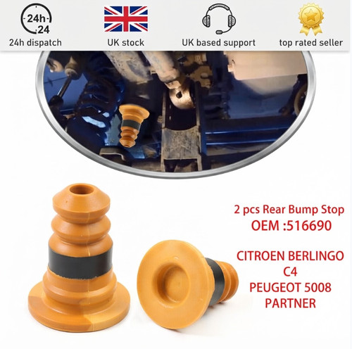 Rear axle suspension bump - 2x,