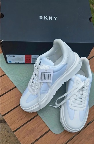 Dkny white platform trainers - platform,