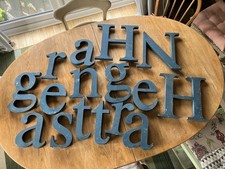 A collection of  Metal (aluminium) Vintage Advertising Letters