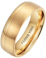 Engraved ''I Love You'' Gold