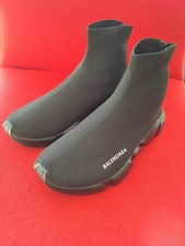 BALENCIAGA Speed  Stretch  Knit Slip On Sneakers, Black, Chunky Sole Size 10