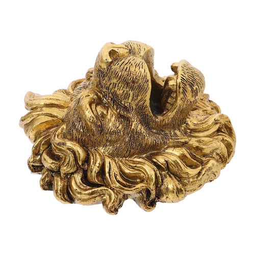 Outdoor lion head wall - lion,