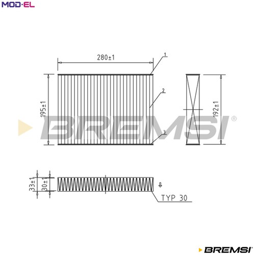Filter cabin air fc0470c for - filter,