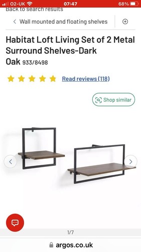 Habitat loft style pair - habitat,
