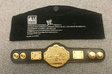 V.RARE WWE Figures Toy Company Big Gold WCW Heavyweighy championship micro belt