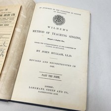 Wilhem's Method of Teaching by John Hullah Adapted to English Use Vintage