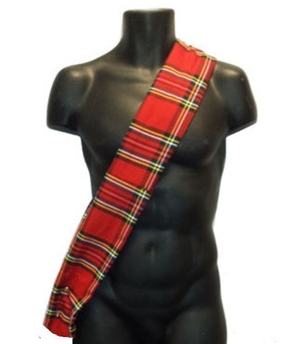 4ft traditonal tartan sash - 4ft,