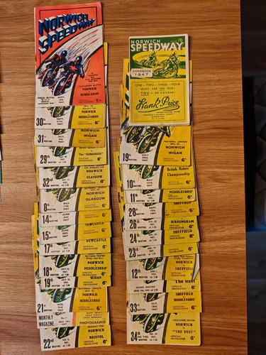 Norwich speedway programmes - 26,