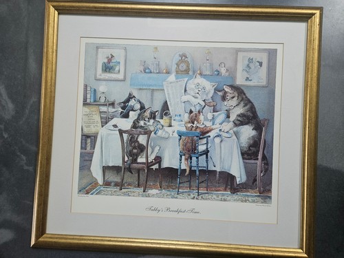 Louis wain tabby - wain, breakfast