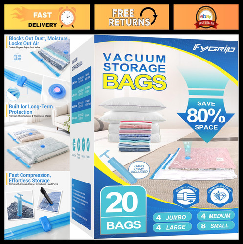 Space saver vacuum storage - 80%,