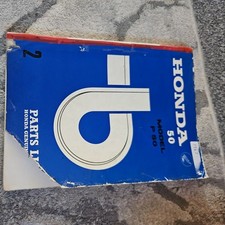 Honda P50 Genuine Parts List Book. Used, But in Nice Condition