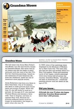 Grandma Moses #26.18 - Arts - Story Of America Grolier Card