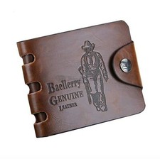 Designer Mens Leather Wallet RFID SAFE Cowboy 501 Card Blocking ID Protection
