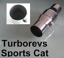 2.5" EXHAUST STAINLESS STEEL 200 CELL HIGH FLOW SPORTS CAT CATALYTIC CONVETER