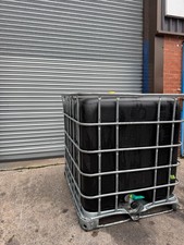 1000L Reconditioned Steam Cleaned Black IBC Water Tank ( DELIVERY AVAILABLE)