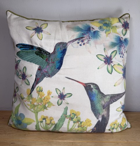 Semi embroidered hummingbird - embroidered,