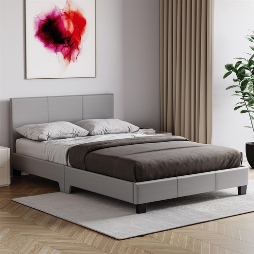 Lisbon ottoman faux leather - ottoman,