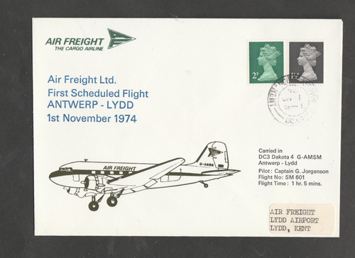 1974 1st flight air freight - 1974,