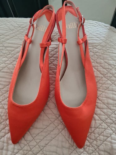 Faith orange heels - orange, strappy