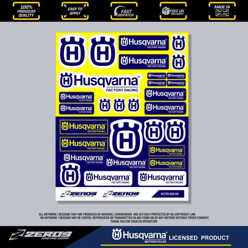 Husqvarna stickers motocross - husqvarna, stickers,
