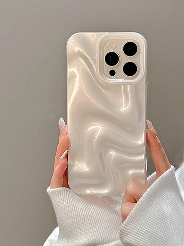 Pearl white marble glossy - white,