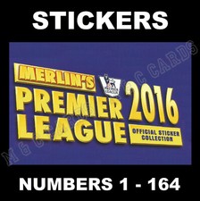 Merlin 2016 Premier League stickers # 1 - 164