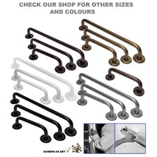 Safety Handrail with Fixings Bathroom Grab Bar Elderly Disabled Seniors Bath NEW
