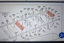 Spare Tamiya 1:14 RC Truck 3- Axle Reefer Semi-trailer FLOOR PANEL SUPPORT BEAMS