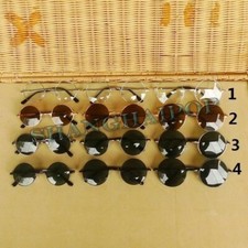 Dark Lens Sunglasses Round