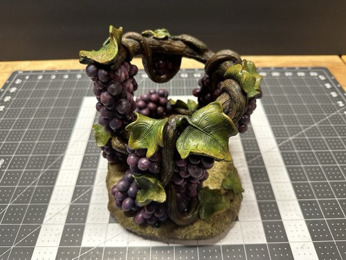 Purple grapes green vines - purple,