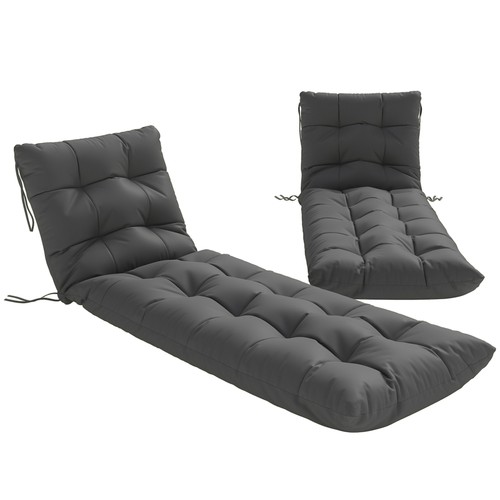 Outsunny sun lounger cushions - outsunny,