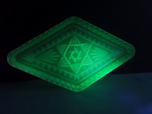 Bagley uranium glass - bagley, vanity