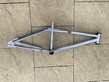 Vintage BMX Bike Frame Chrome Steel 20 Inch Old Mid School