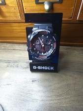 Casio Watch GA-100-1A4ER Mens G Shock  World Time Ana-Digital RRP £110.00