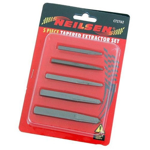 5pc tapered extractor set stud - set,