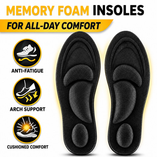 Memory foam shoe insoles - insoles, for