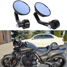 For Yamaha V-Max VMX 1200 1700 Motorcycle Round 7/8" Bar End Rearview Mirrors UK
