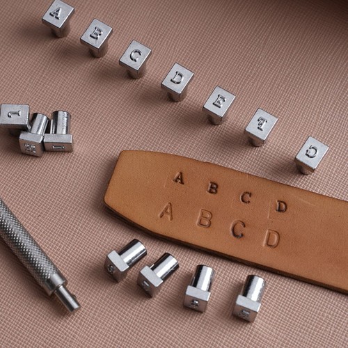 Leather craft allow - allow, alphabet