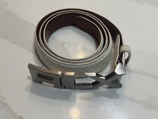 Ralph Lauren RLX Polo Golf Gentleman’s Tour Aligator Leather Belt Sz 36 white
