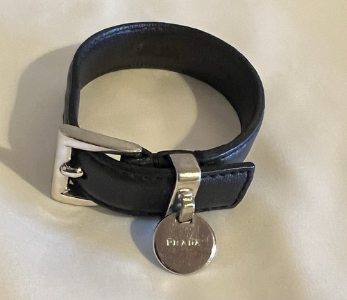 Prada black leather - leather, belt