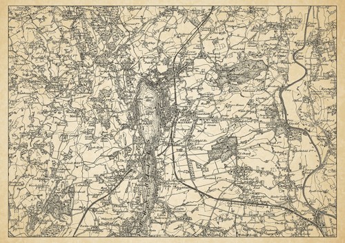 Map the environs great - of, of