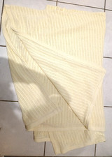 Vintage Diana Cowpe Baby Lemon Yellow Cellular Style Blanket Bedspread Cover