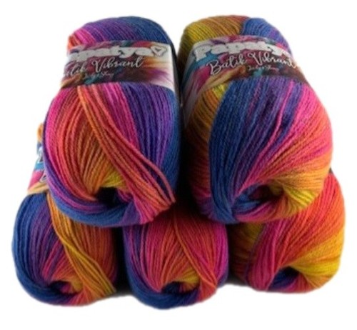 Rainbow wool pack 100g - wool, 5