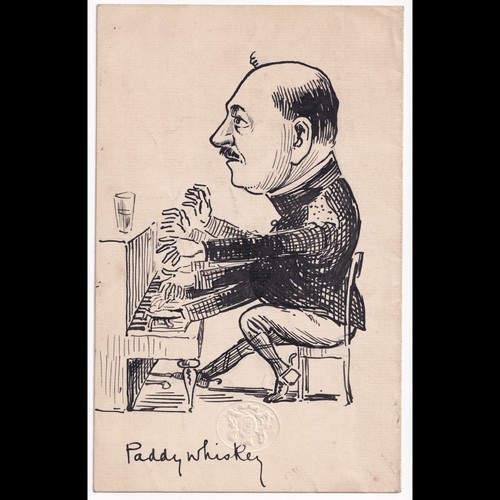 Pianist caricature sketch - pianist,