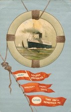 PORT HOLE SHIP Antique 1910