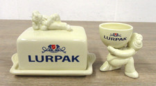 Lurpak Collectible Vintage Ceramic Douglas Butter Dish And Egg Cup